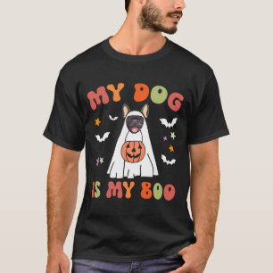 Dog Is Boo Black French Bulldog Halloween Costume T-Shirt