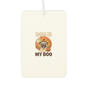 Dog Is Boo Pug Halloween Ghost Pumpkin Car Air Freshener