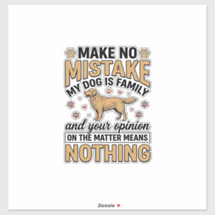 Dog Is Family Vintage Retriever Typography Design_
