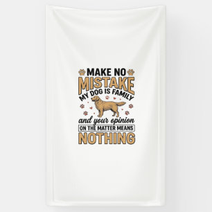 Dog Is Family Vintage Retriever Typography Design_ Banner