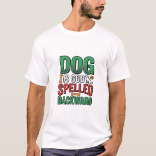 Dog Is God Spelled Backward Vintage Pet Lover Desi T-Shirt