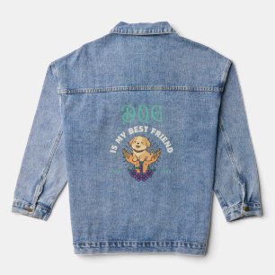 DOG IS MY BEST FRIEND DOG DAY DOGS LOVERS PET  DENIM JACKET