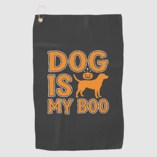 Dog Is My Boo Halloween Dog Golf Towel