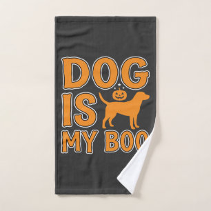 Dog Is My Boo Halloween Dog Hand Towel