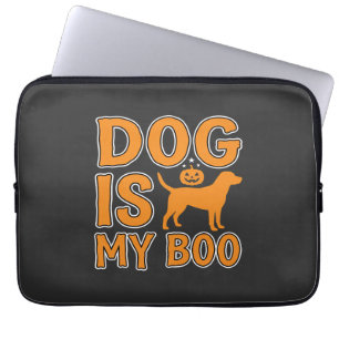 Dog Is My Boo Halloween Dog Laptop Sleeve