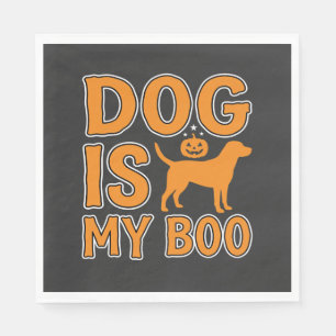 Dog Is My Boo Halloween Dog Napkin