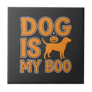 Dog Is My Boo Halloween Dog Tile