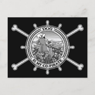 Dog Is My Co-Pirate II Postcard