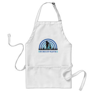 dog is my valentine, my dog is my valentine standard apron