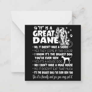 Dog   It's A Great Dane Card