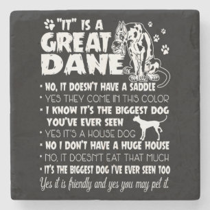 Dog   It's A Great Dane Stone Coaster