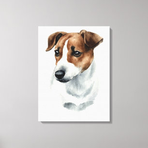 Dog Jack Russell Terrier ! Beautifull portrait! Canvas Print