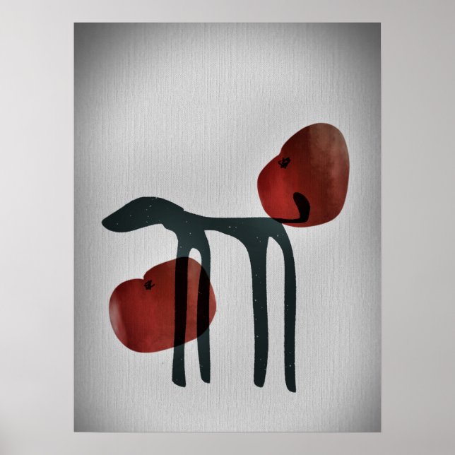 Dog Japanese Art Poster (Front)