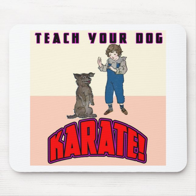 Dog Karate 3 Mouse Mat (Front)