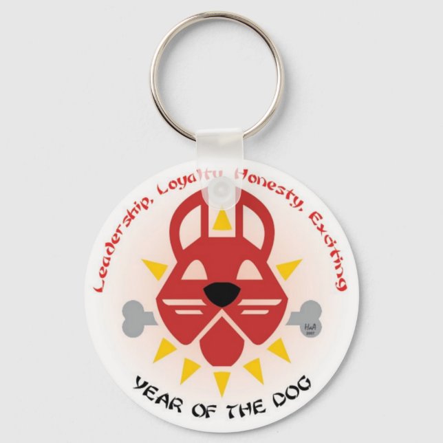 Dog Keys Key Ring (Front)