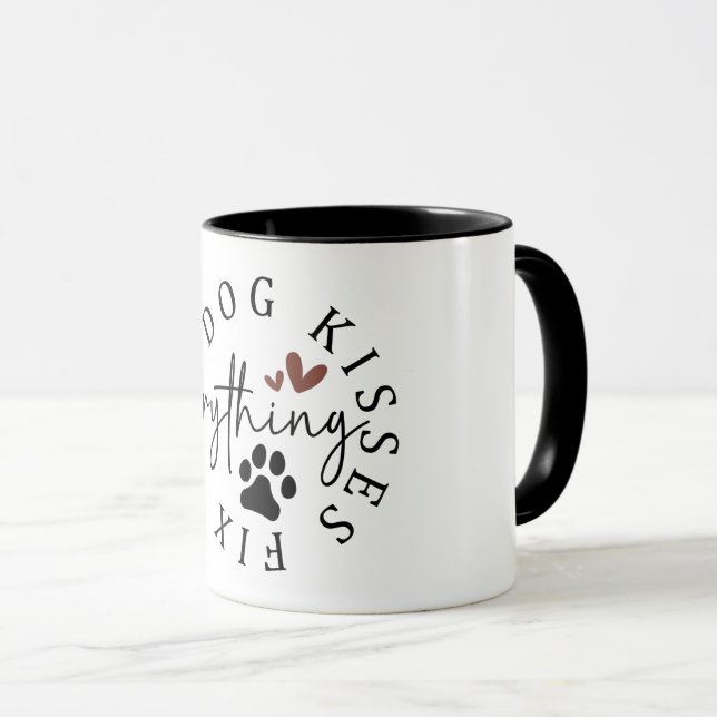 Dog Kisses Fix Everything Mug (Front Right)
