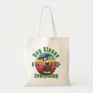 Dog Kisses Fix Everything Tote Bag
