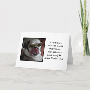 Dog Kisses Get Well Card