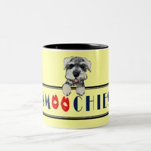 Dog Kisses Two-Tone Coffee Mug