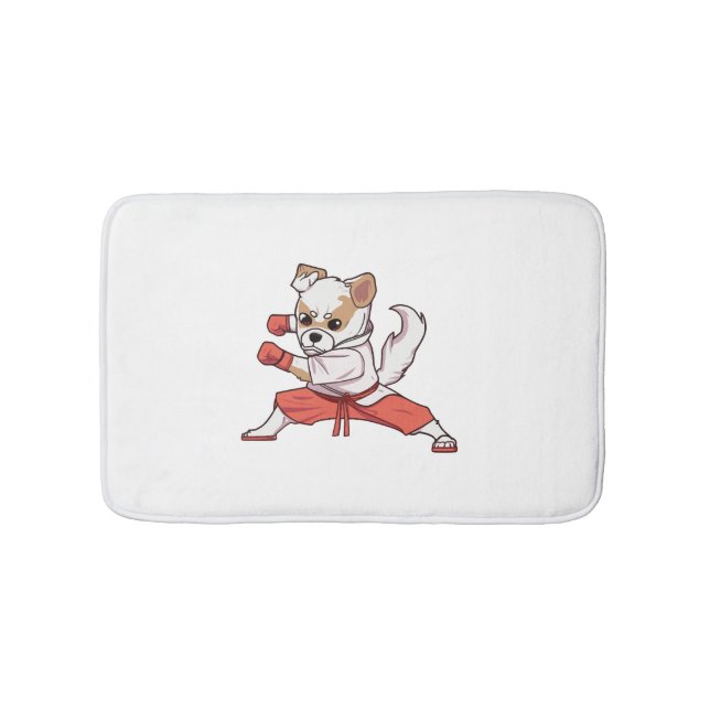 Dog Knows Karate    Bath Mat (Front)