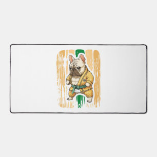 Dog Knows Karate Desk Mat