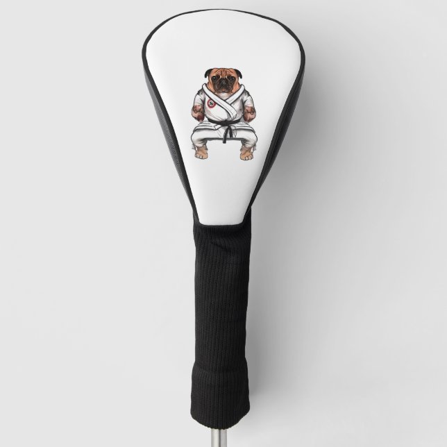 dog knows karate                 golf head cover (Front)