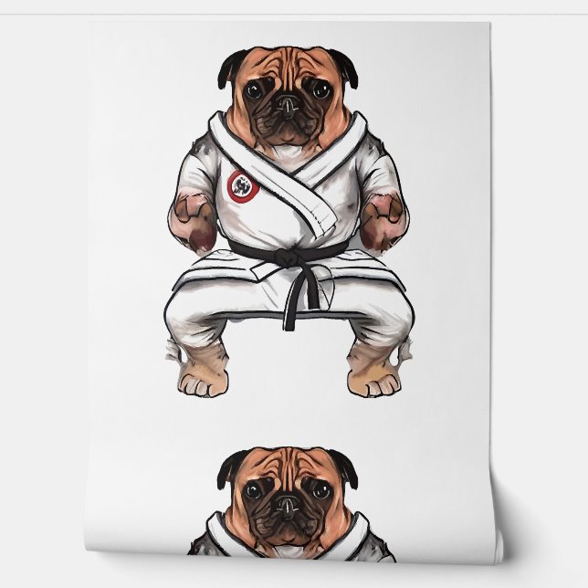 dog knows karate                 wallpaper (Unrolling)