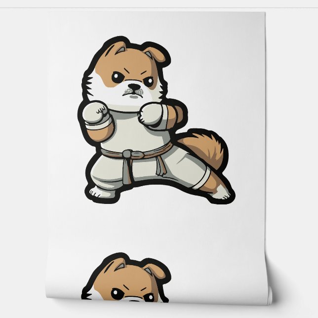 dog knows karate          wallpaper (Unrolling)