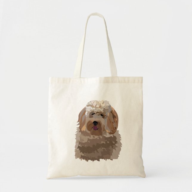 Dog Labradoodle Pet Animal Tote Bag (Front)