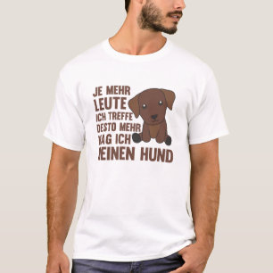 Dog Labrador Brown Doesn't Like People Dogs T-Shirt