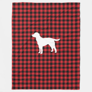 Dog Labrador Check Mountain Living Fleece Blanket