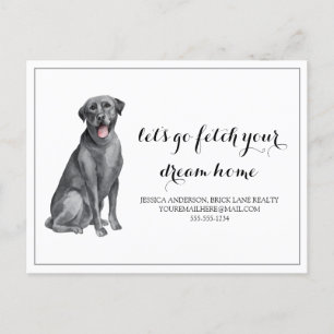 Dog Labrador Real Estate Buying Marketing  Postcard