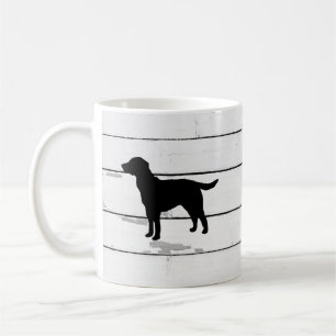 Dog Labrador Rustic Shiplap Coffee Mug