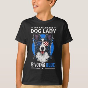 Dog Lady Election 2024 Democrat Liberal Feminist T-Shirt