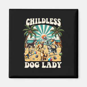 Dog Lady For Kamala Harris Vote Election Usa 2024 Magnet