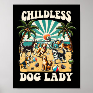 Dog Lady For Kamala Harris Vote Election Usa 2024 Poster