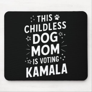 Dog Lady Voting Kamala Harris Dog Mum Vote Blue Mouse Mat