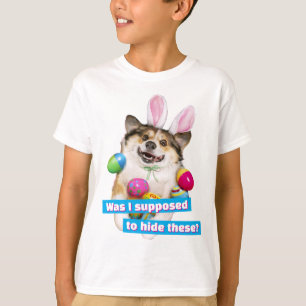 Dog Laying on Easter Eggs T-Shirt