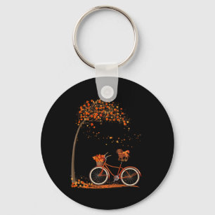 Dog Leaf Fall Autumn Cycling Fun Dachshund Lover  Key Ring