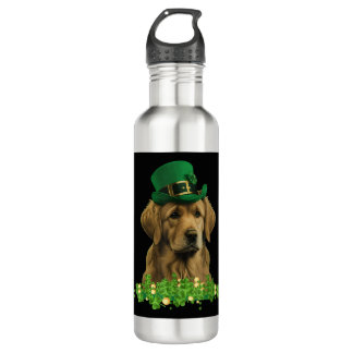 Dog Leprechaun St Patricks Day ,Funny st pattys do 710 Ml Water Bottle