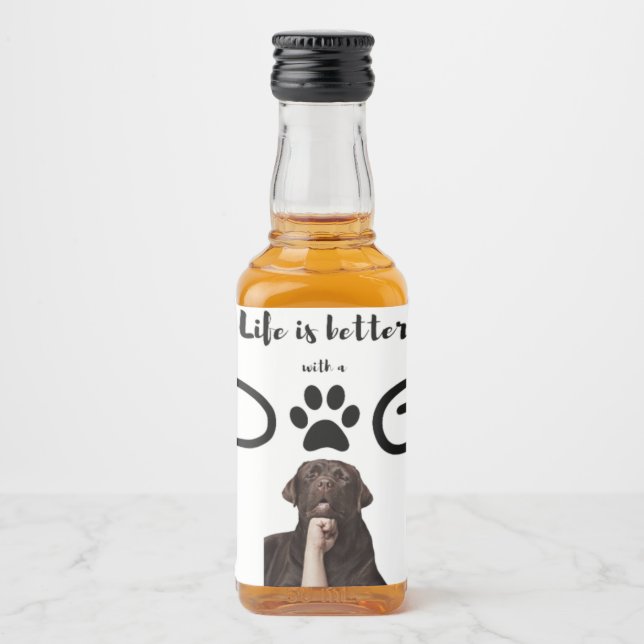 Dog Liquor Bottle Label (Front)
