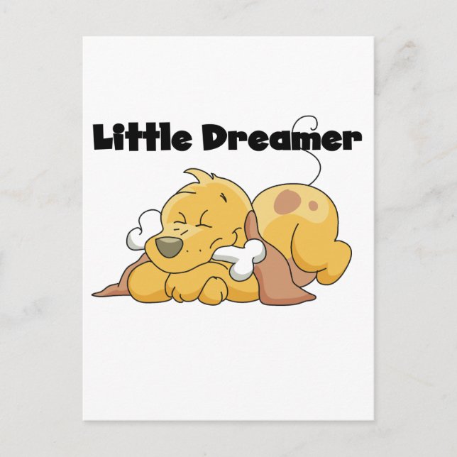 Dog Little Dreamer T-shirts and Gifts Postcard (Front)