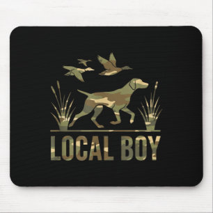 Dog Local Boy Hunting Dog Camo Southern Country Pr Mouse Mat
