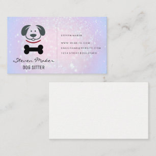 Dog Logo Doggie Bone Business Card