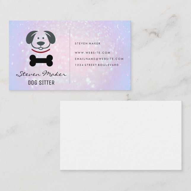 Dog Logo | Doggie Bone Business Card (Front/Back)