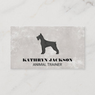 Dog Logo   Trainer Groomer Business Card