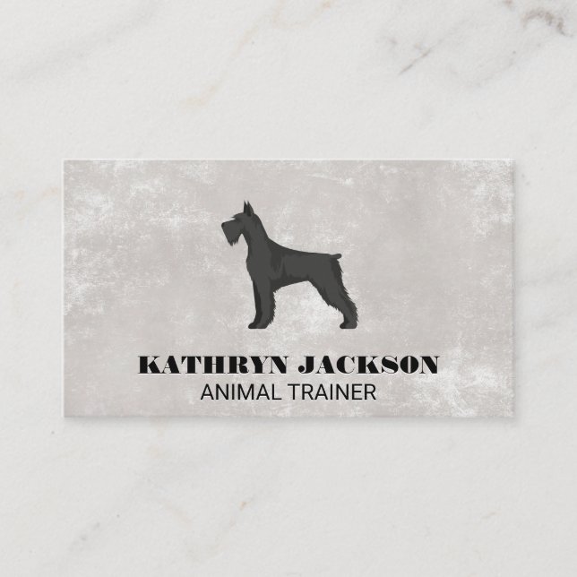 Dog Logo | Trainer Groomer Business Card (Front)