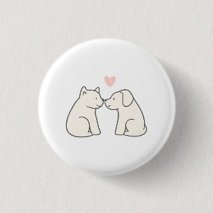 Dog Love 3 Cm Round Badge