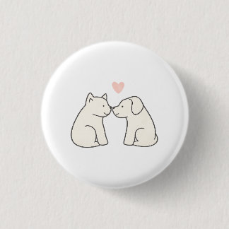 Dog Love 3 Cm Round Badge