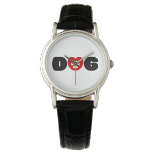 Dog Love Heart Watch